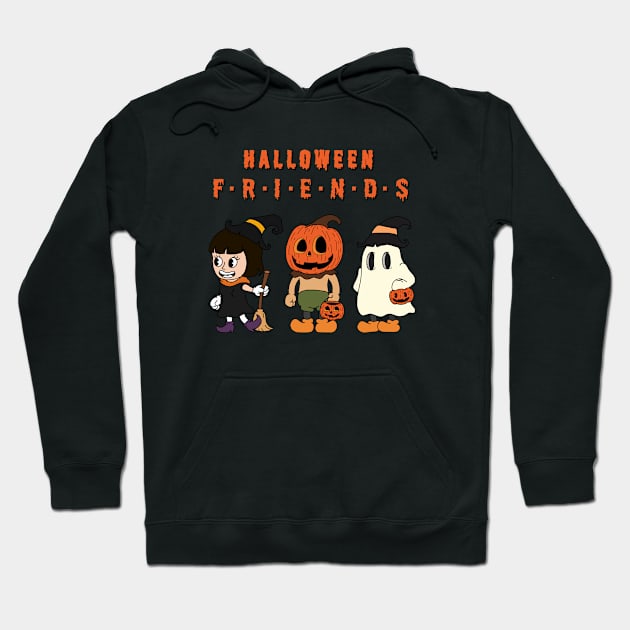 Halloween friends Hoodie by Giraroad